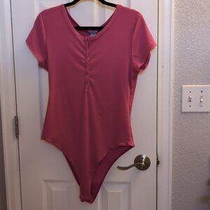 Rue 21 Pink Extra Large Bodysuit.